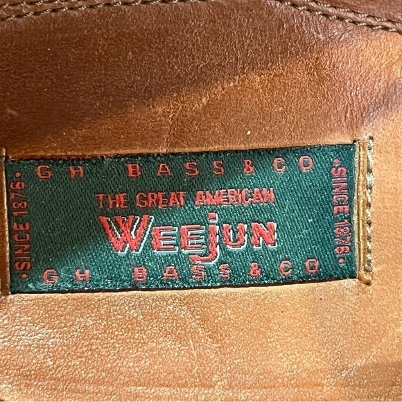 G.H. Bass & Co. Brown Leather Loafers with Braided Accent - Picture 6 of 8